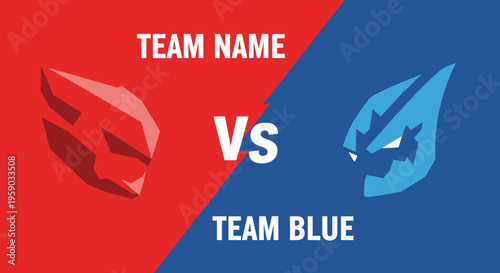 Competitive Showdown Versus Screen With Team Emblems And Titles