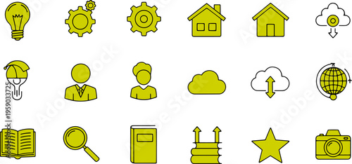 Collection of web icons.