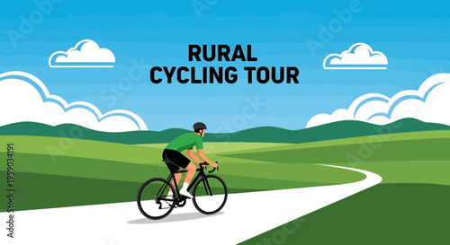 Cycling Adventure Through Scenic Countryside Pathways