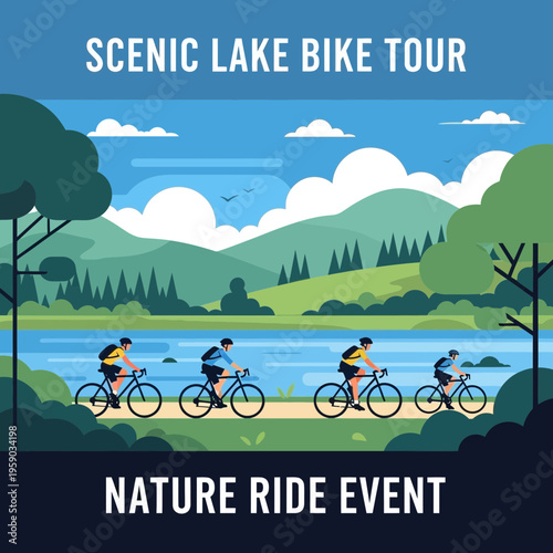 Cycling Adventures Through Serene Lakeside Mountain Vistas