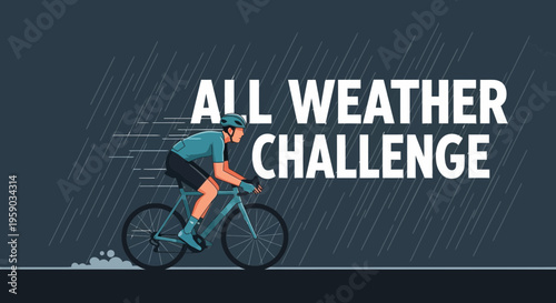 Cyclist Endurance Test: Conquering Elements In All Weather Conditions With Determination and Grit