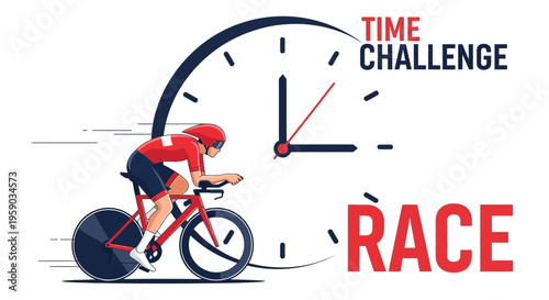 Cyclist Time Trial: A Dynamic Illustration of Speed, Endurance, and the Race Against Time
