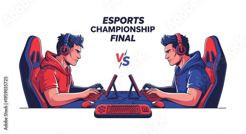 Digital Duel Esports Championship Intense Competition In Gaming Arena Showdown