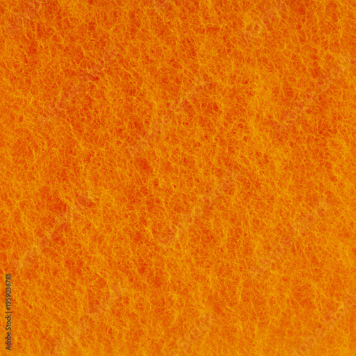 Orange sponge macro closeup texture