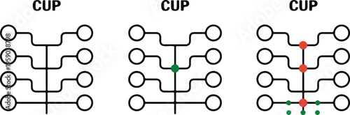 Drag racing Christmas tree starting lights icon set featuring pre-stage and stage bulb signals in minimalist vector styles.