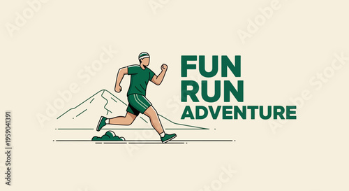 Dynamic Athlete Embarks On An Exciting Mountain Trail Adventure