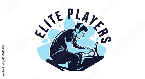 Dynamic Gamer Persona Focused On Digital Competition