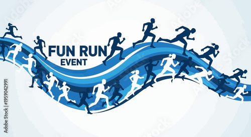 Dynamic Group Of Runners In A Synchronized Fun Run Event