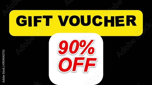 Discount Voucher Off Sale Banner with Percentage Offer for Shopping, Promotion,
