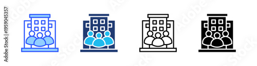 Enterprise Multi Style Icon Set Vector 