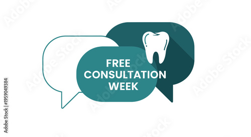 Promotional Material for a Free Dental Consultation Event During a Specific Week Period