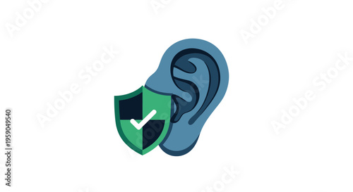 Protecting Hearing: The Shielded Ear Symbolizes Sound Safety and Auditory Health Awareness