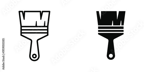Comparison of two paintbrush designs with different bristle patterns