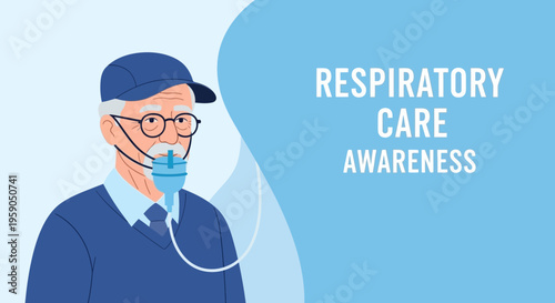 Respiratory Care Illustration: Promoting Awareness Of Respiratory Health In The Elderly
