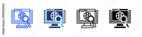 Browse Multi Style Icon Set Vector 