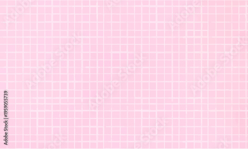 可愛らしいピンク色のタイル格子柄の抽象背景テクスチャ
