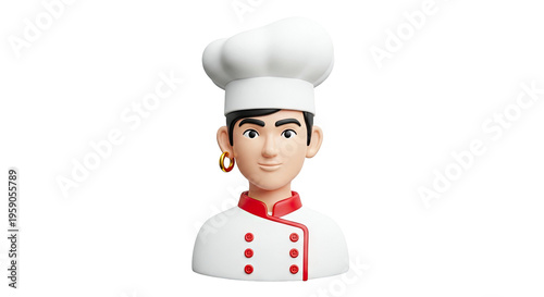 3D Cartoon Chef Character