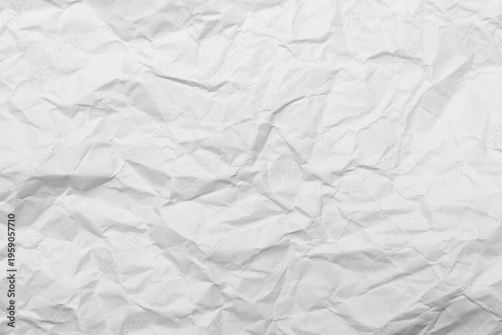 Obraz premium White Paper Texture background. Crumpled white paper abstract shape background with space paper recycle for text