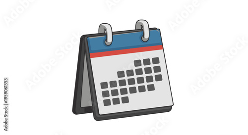 A flip calendar icon showing a grid of dates, representing a schedule or planning tool