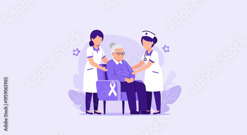 Supporting Elderly Person's Wellbeing With Dedicated Medical Assistance And Professional Care