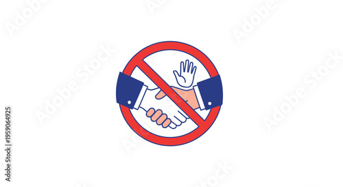 Symbolic Illustration Of Refusal: No Handshake Icon For Social Distancing Or Safety Free Download Symbolic Illustration Of Refusal: No Handshake Icon For Social Distancing Or Safety - GFXLoad