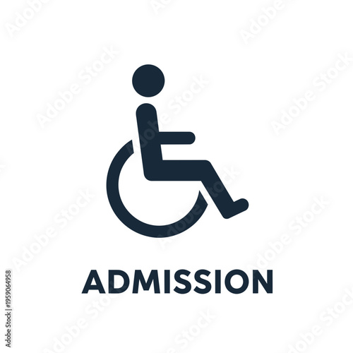 Symbolic Representation: Accessible Admission Sign For People With Disabilities, Illustrative Design
