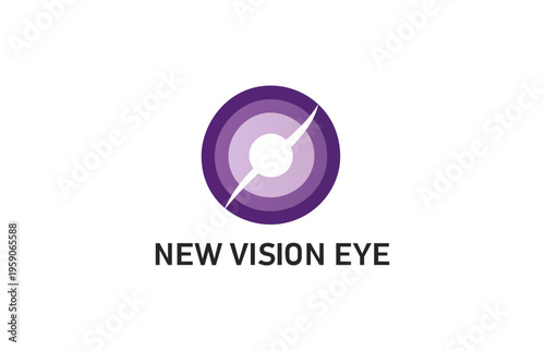 Circle eye logo design for business brand.