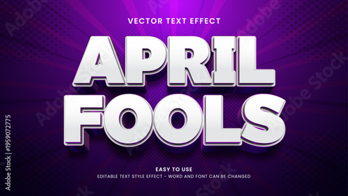 april fools editable text effect 3d text 