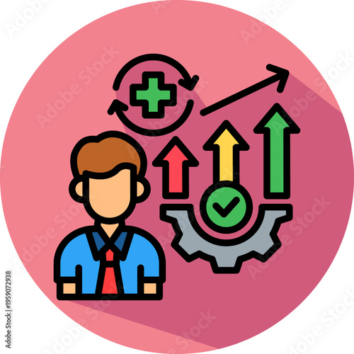Career Rebuilding isometric icon