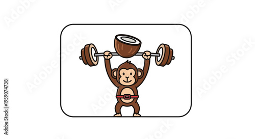 Strong Monkey Lifting Coconut Barbell, Fitness, Healthy Lifestyle