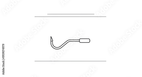 Surgical Hook Instrument, Medical Tool, Healthcare Equipment, Surgical Instrument, Surgical Equipment