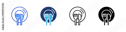 Culinary Multi Style Icon Set Vector 