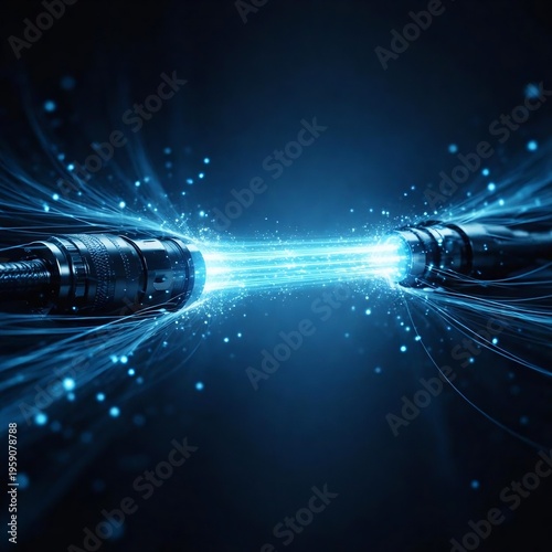 Secure Data Transfer and Encrypted Network Concept