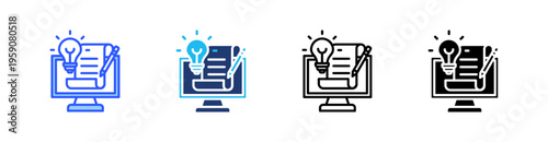 Design Multi Style Icon Set Vector 