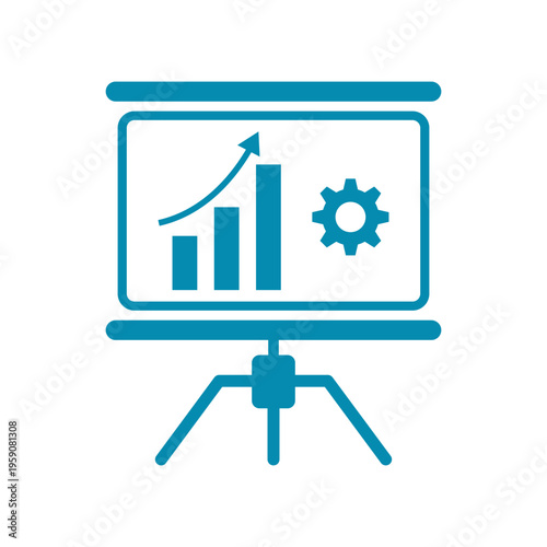 Data analytics graph icon