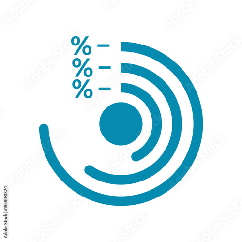 Data analytics graph icon