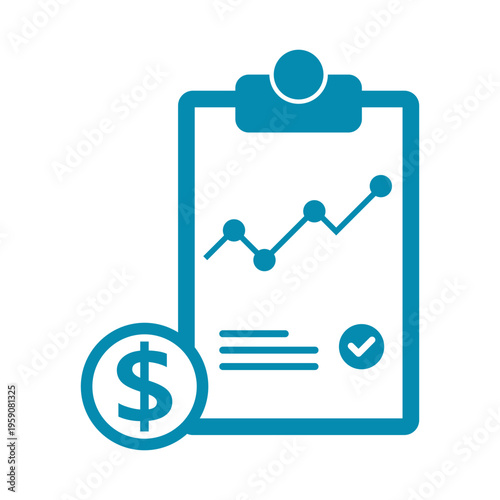 Data analytics graph icon