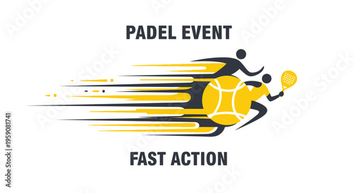 Dynamic Padel Tennis Event Fast Action Dynamic Motion Graphics