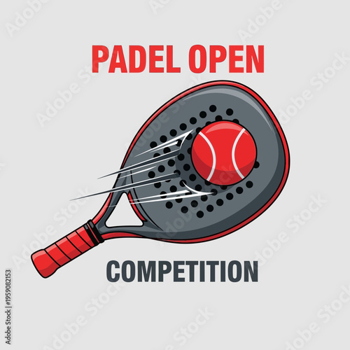 Dynamic Padel Tennis Open Tournament Competition Design For Sports Enthusiasts