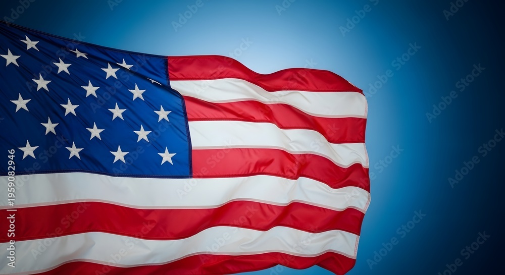 Obraz premium American flag for flag day memorial day and independence day celebrating