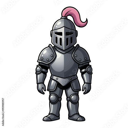 Full Plate Armor Character Vector Icon