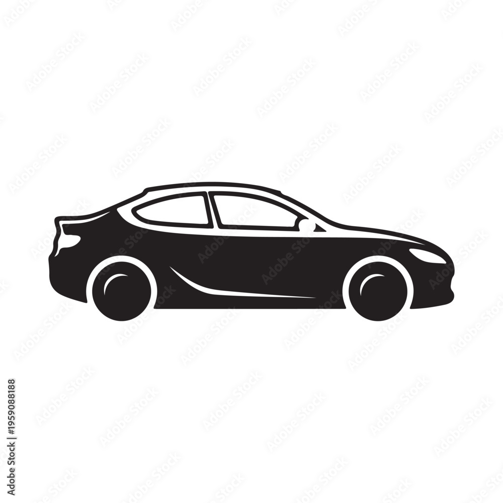 Fototapeta premium car vector icon on white back ground