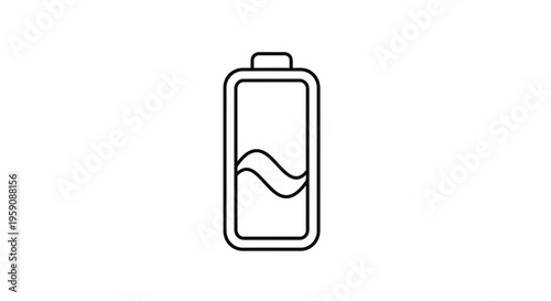 Battery Icon, Low Power Symbol, Energy Level Indicator, Recharge Concept