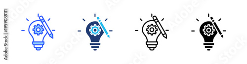 Innovation Multi Style Icon Set Vector 