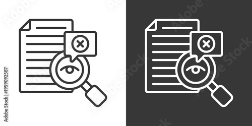 Proofreading Icon Set Vector Collection Isolated In Black And White