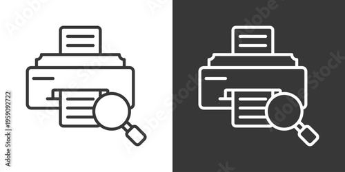 Reprint Icon Set Vector Collection Isolated In Black And White