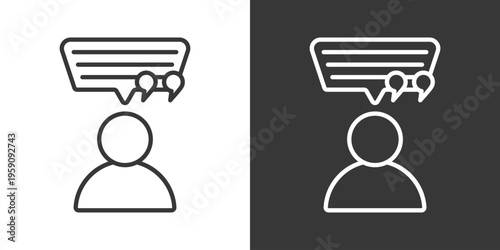 Citation Icon Set Vector Collection Isolated In Black And White