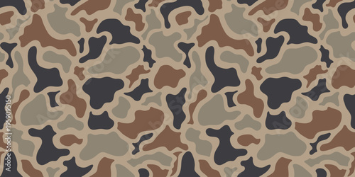 vector duck hunter camouflage pattern, hunting camo. Desert old school camo.