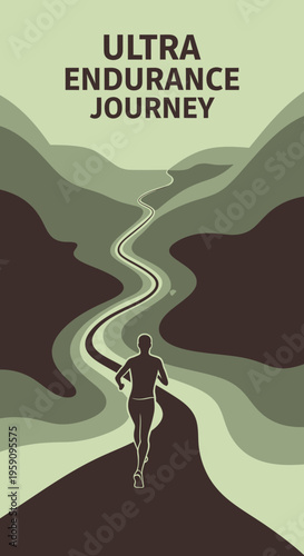 Epic Ultra Endurance Journey Symbolizing Athletic Achievement And Perseverance