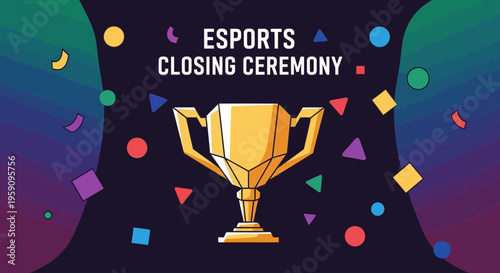 Esports Championship Victory Trophy Celebration Event Graphics